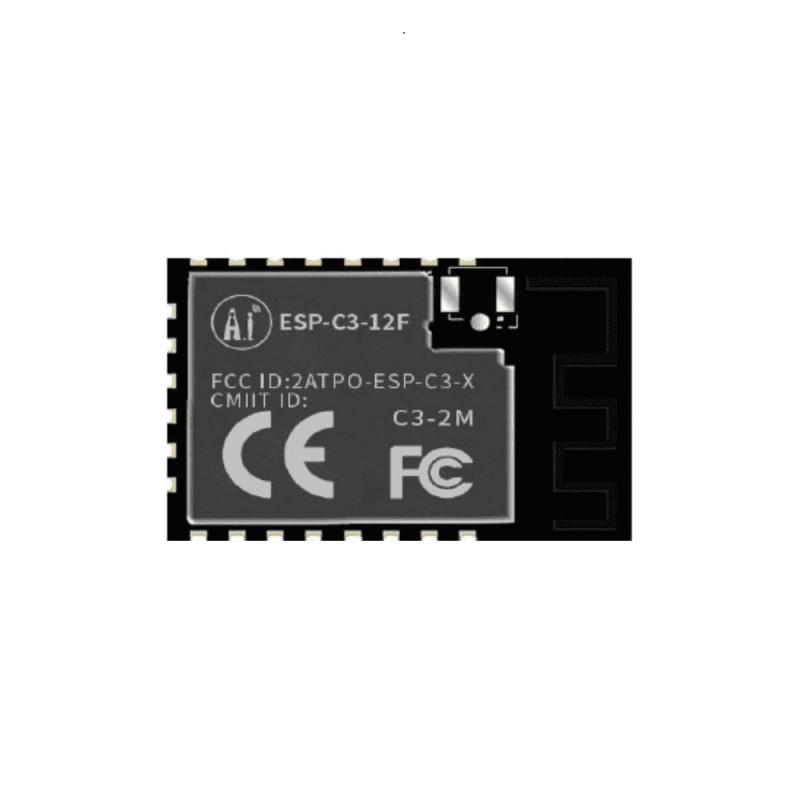 2 pcs - RF Solutions ESP32-C3-12F 3.0 - 3.6V dc WiFi Module, Bluetooth Low Energy (BLE), WiFi ADC, GPIO, I2C, SPI, UART