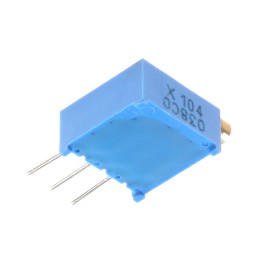 1 pcs - 100kΩ, Through Hole Trimmer Potentiometer 0.5W Side Adjust Bourns, 3296