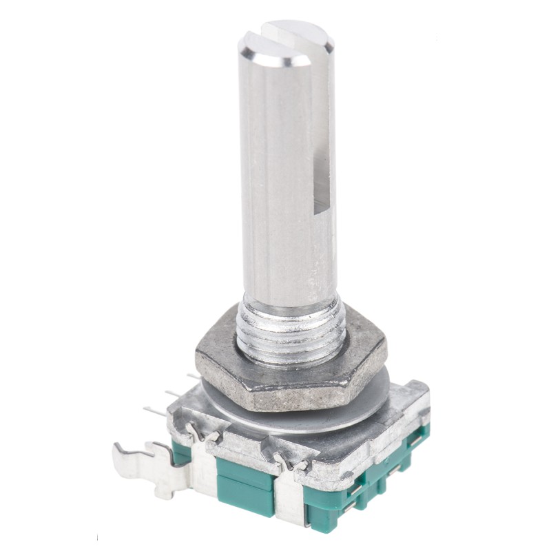 1 pcs - Alps Alpine 15 Pulse Incremental Mechanical Rotary Encoder Slot Shaft, Through Hole