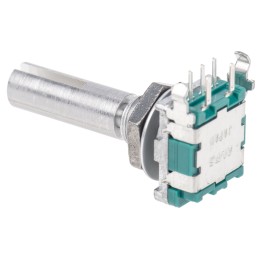 1 pcs - Alps Alpine 15 Pulse Incremental Mechanical Rotary Encoder Slot Shaft, Through Hole