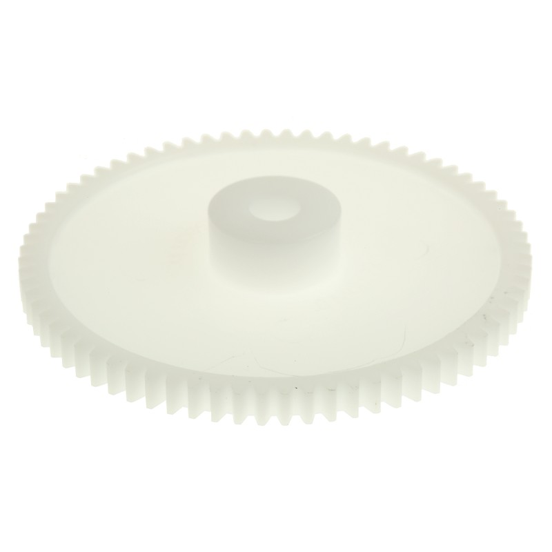 1 pcs - RS PRO POM 72 Teeth Spur Gear, 0.8 Module, 6mm Bore Diam, 57.6mm Pitch Diam, 15.5mm Hub Diam