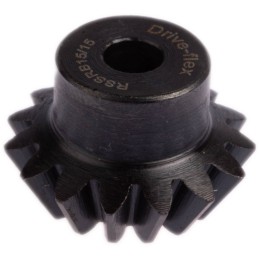 1 pcs - RS PRO Steel Bevel Gear, 6mm Bore, 15 Teeth, 1.5 Module