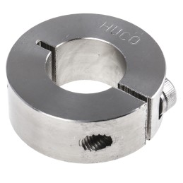 1 pcs - Huco Shaft Collar One Piece Clamp Screw, Bore 20mm, OD 40mm, W 15mm, Stainless Steel
