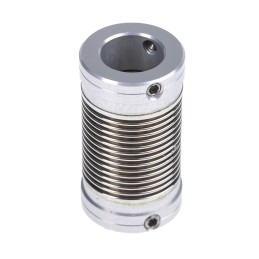 1 pcs - Huco Bellows Coupling, 17mm Outside Diameter, 10mm Bore, 27mm Length Coupler
