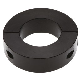 1 pcs - Huco Shaft Collar Two Piece Clamp Screw, Bore 30mm, OD 54mm, W 15mm, Steel