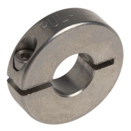 1 pcs - Ruland Shaft Collar One Piece Clamp Screw, Bore 8mm, OD 20mm, W 5.5mm, Stainless Steel