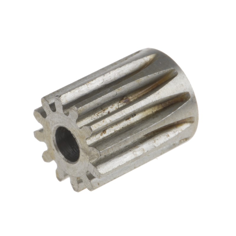 1 pcs - RS PRO Steel 12 Teeth Spur Gear, 0.8 Module, 4mm Bore Diam, 9.6mm Pitch Diam, 11.2mm Hub Diam