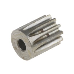 1 pcs - RS PRO Steel 12 Teeth Spur Gear, 0.8 Module, 4mm Bore Diam, 9.6mm Pitch Diam, 11.2mm Hub Diam