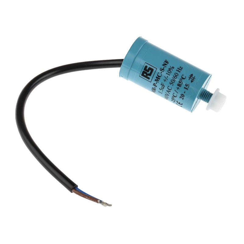 1 pcs - RS PRO Polypropylene Film Capacitor, 440V ac, ±10%, 1.5μF, Screw Mount