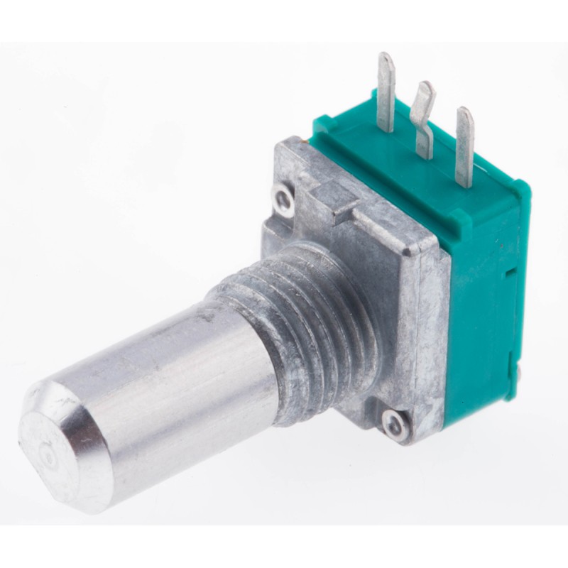 1 pcs - Alps Alpine 50kΩ Rotary Potentiometer 1-Gang Through Hole, RK097111020N