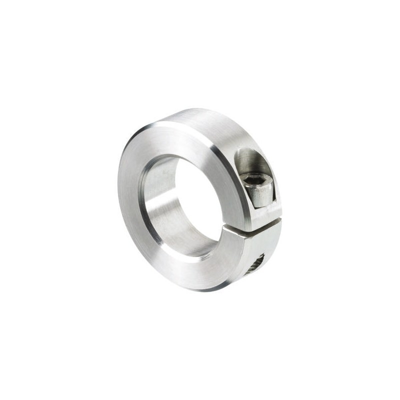 1 pcs - Huco Shaft Collar One Piece Clamp Screw, Bore 5mm, OD 16mm, W 9mm, Stainless Steel