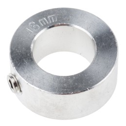 1 pcs - RS PRO Shaft Collar One Piece Set Screw, Bore 16mm, OD 28mm, W 12mm, Stainless Steel