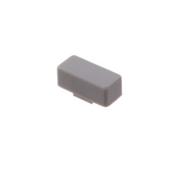 10 pcs : 5JGRY - CAP PUSHBUTTON RECTANGULAR GRAY