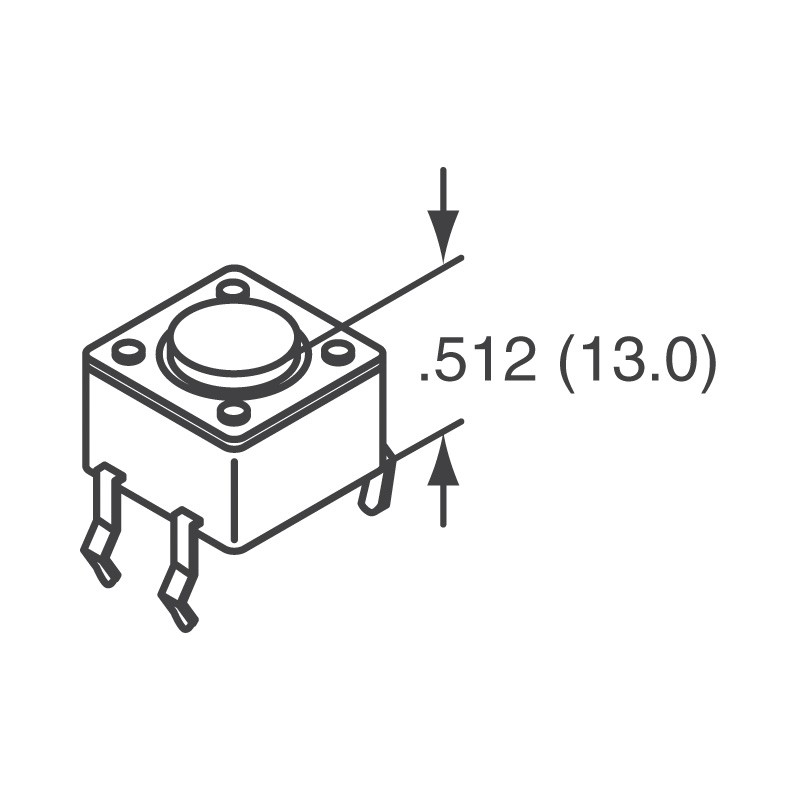 10 pcs : 2-1825910-7 - SWITCH TACTILE SPST-NO 0.05A 24V