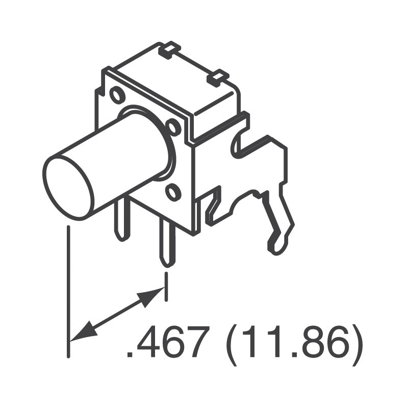 10 pcs : 2-1825027-0 - SWITCH TACTILE SPST-NO 0.05A 24V