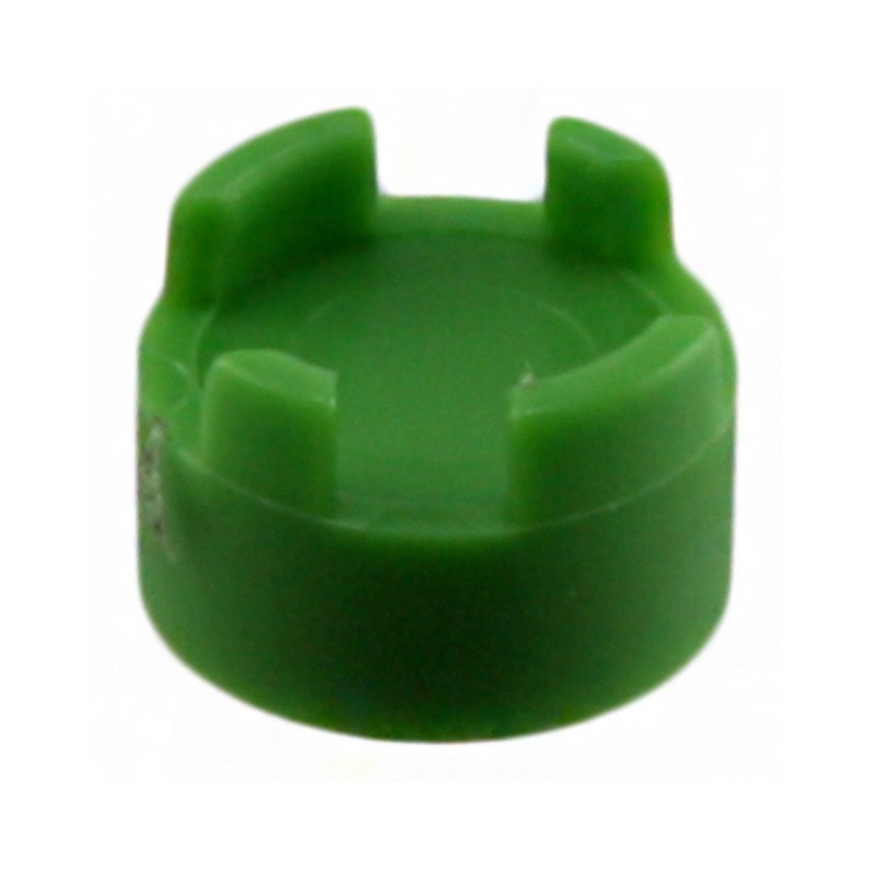 10 pcs : 1SS02-09.5 - CAP TACTILE ROUND GREEN
