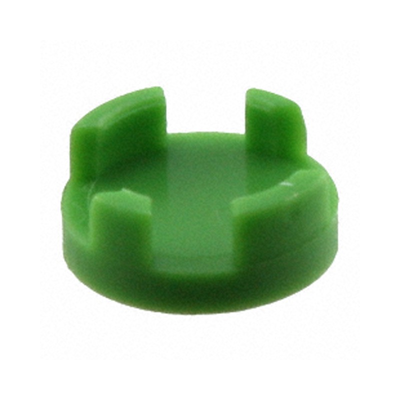 10 pcs : 1SS02-08.0 - CAP TACTILE ROUND GREEN