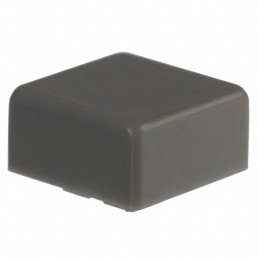 10 pcs : 6JGRY - CAP PUSHBUTTON SQUARE GRAY