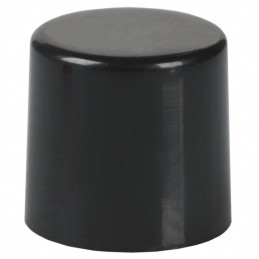 10 pcs : 700C1BLK - CAP PUSHBUTTON ROUND BLACK