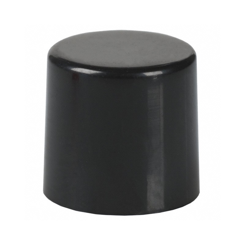10 pcs : 700C1BLK - CAP PUSHBUTTON ROUND BLACK