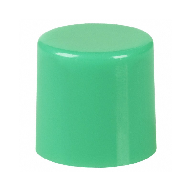 10 pcs : 700C1GRN - CAP PUSHBUTTON ROUND GREEN