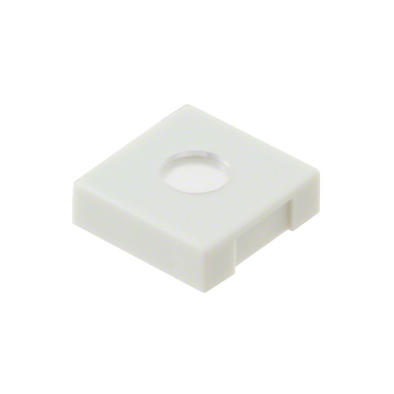 10 pcs : 140007480070 - CAP PUSHBUTTON SQ LT GRAY W/LENS