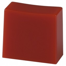 10 pcs : 1CRED - CAP PUSHBUTTON RECTANGULAR RED