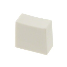 10 pcs : 1CWHT - CAP PUSHBUTTON RECTANGULAR WHITE