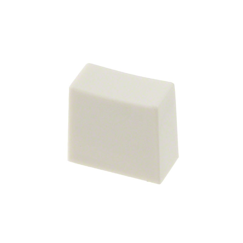 10 pcs : 1CWHT - CAP PUSHBUTTON RECTANGULAR WHITE