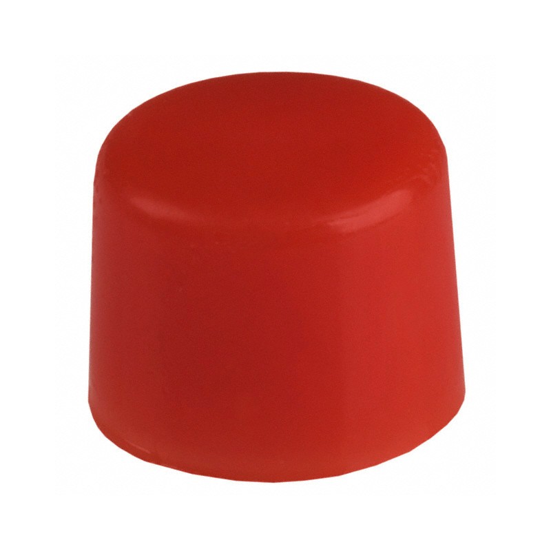 10 pcs : 800C1RED - CAP PUSHBUTTON ROUND RED