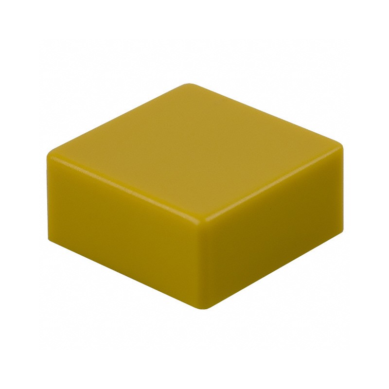 10 pcs : B32-1330 - CAP TACTILE SQUARE YELLOW