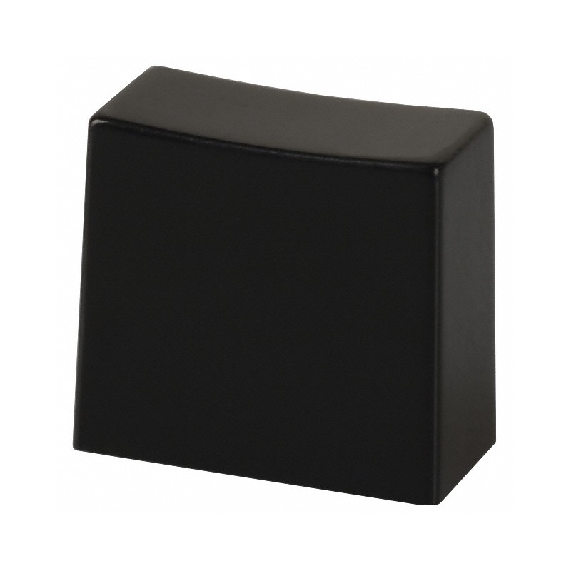 10 pcs : 1CBLK - CAP PUSHBUTTON RECTANGULAR BLACK