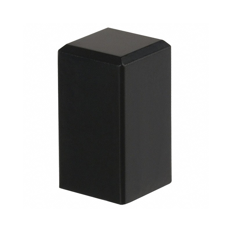 10 pcs : 1SBLK - CAP PUSHBUTTON SQUARE BLACK
