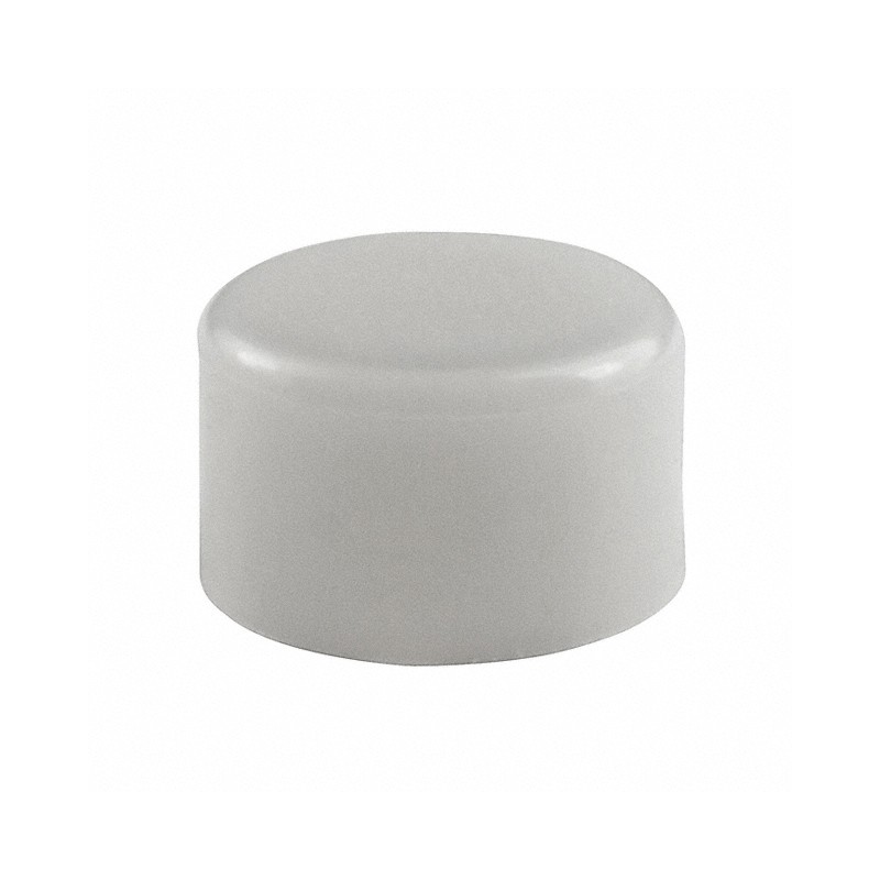 10 pcs : AT4063B - CAP PUSHBUTTON ROUND WHITE