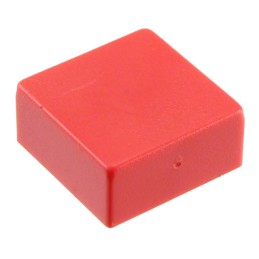 10 pcs : 714306050 - CAP TACTILE SQUARE RED