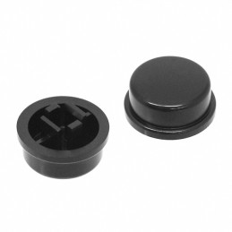 10 pcs : AKTSC22K - CAP TACTILE ROUND BLACK