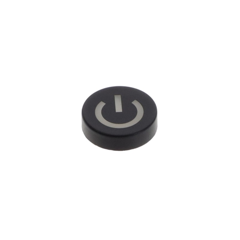 10 pcs : ILSCAPR0690-10B - CAP SWITCH ROUND BLACK POWER