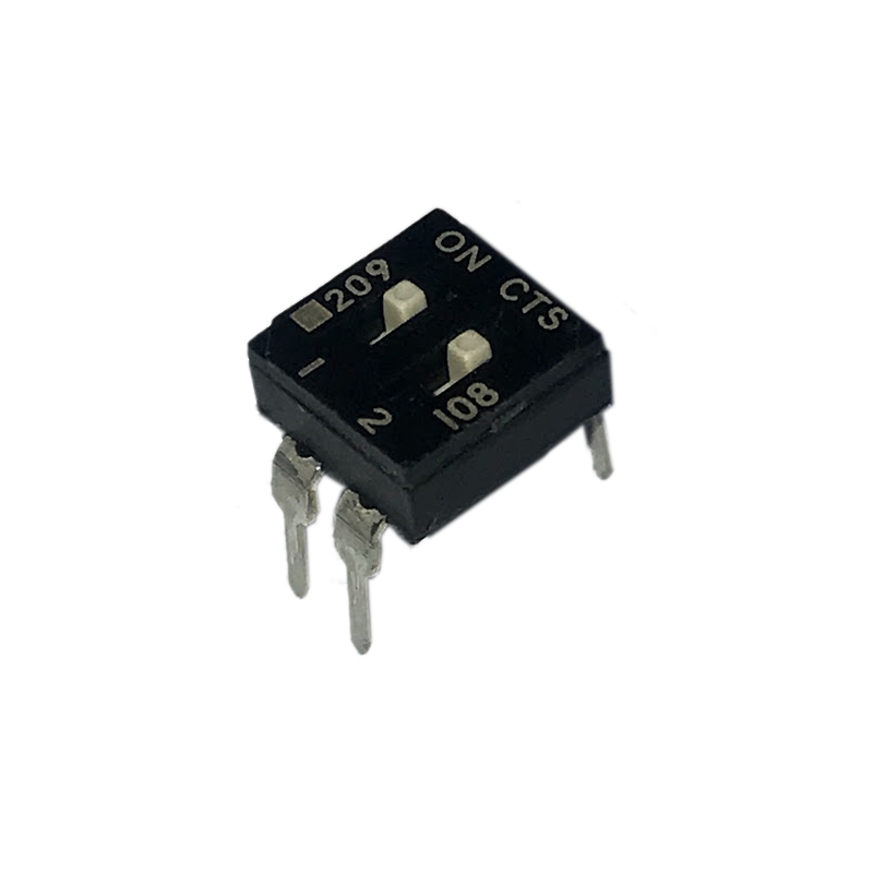 10 pcs : 209-2MS - SWITCH SLIDE DIP SPST 0.1A 20V