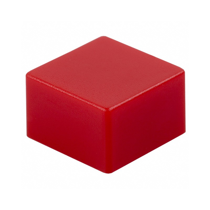 10 pcs : B32-1280 - CAP TACTILE SQUARE RED