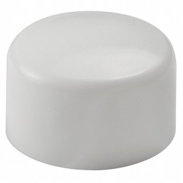 10 pcs : AT422B - CAP PUSHBUTTON ROUND WHITE