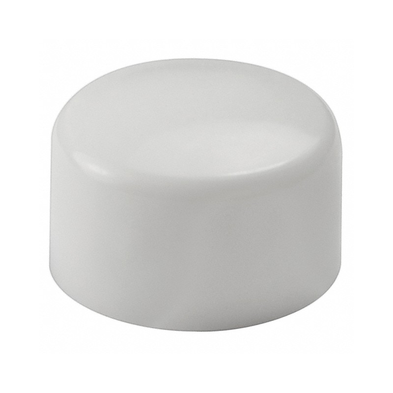 10 pcs : AT422B - CAP PUSHBUTTON ROUND WHITE
