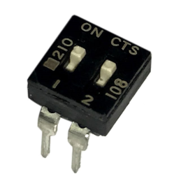 10 pcs : 210-2MS - SWITCH SLIDE DIP SPST 0.1A 20V