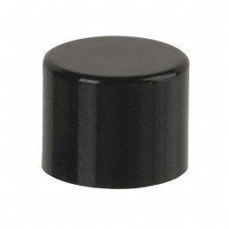 10 pcs : AT475A - CAP PUSHBUTTON ROUND BLACK