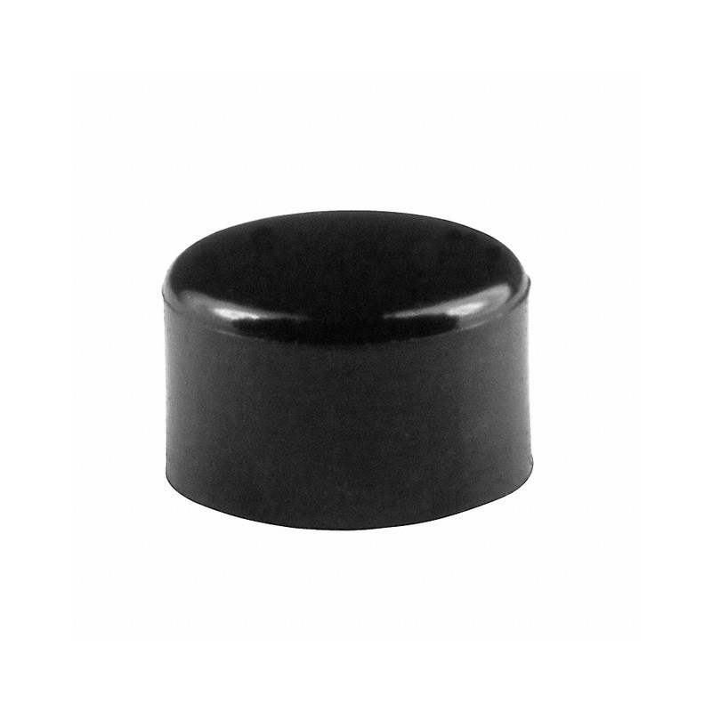 10 pcs : AT4063A - CAP PUSHBUTTON ROUND BLACK