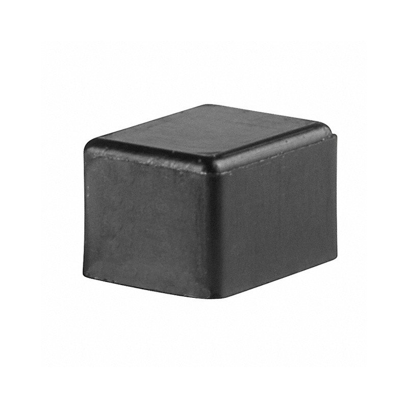10 pcs : AT4137A - CAP PUSHBUTTON RECTANGULAR BLACK