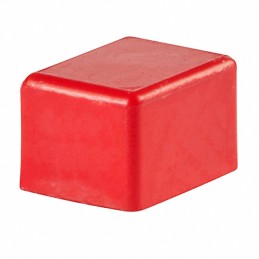 10 pcs : AT4137C - CAP PUSHBUTTON RECTANGULAR RED