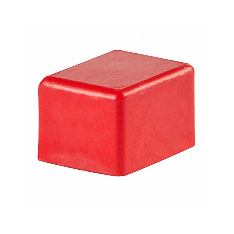 10 pcs : AT4137C - CAP PUSHBUTTON RECTANGULAR RED