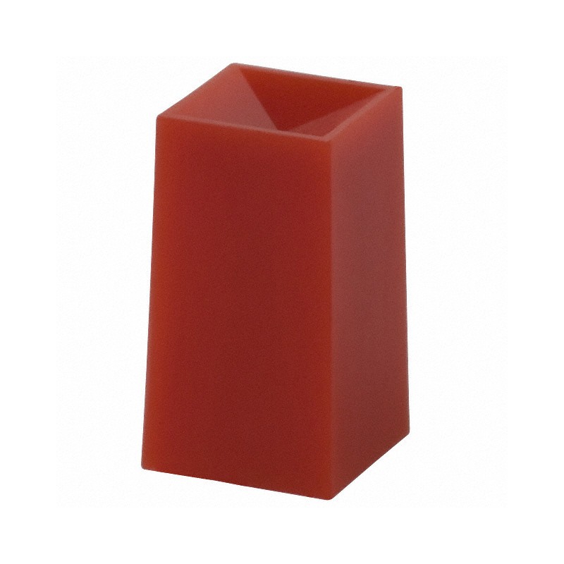 10 pcs : G001R - CAP PUSHBUTTON SQUARE RED