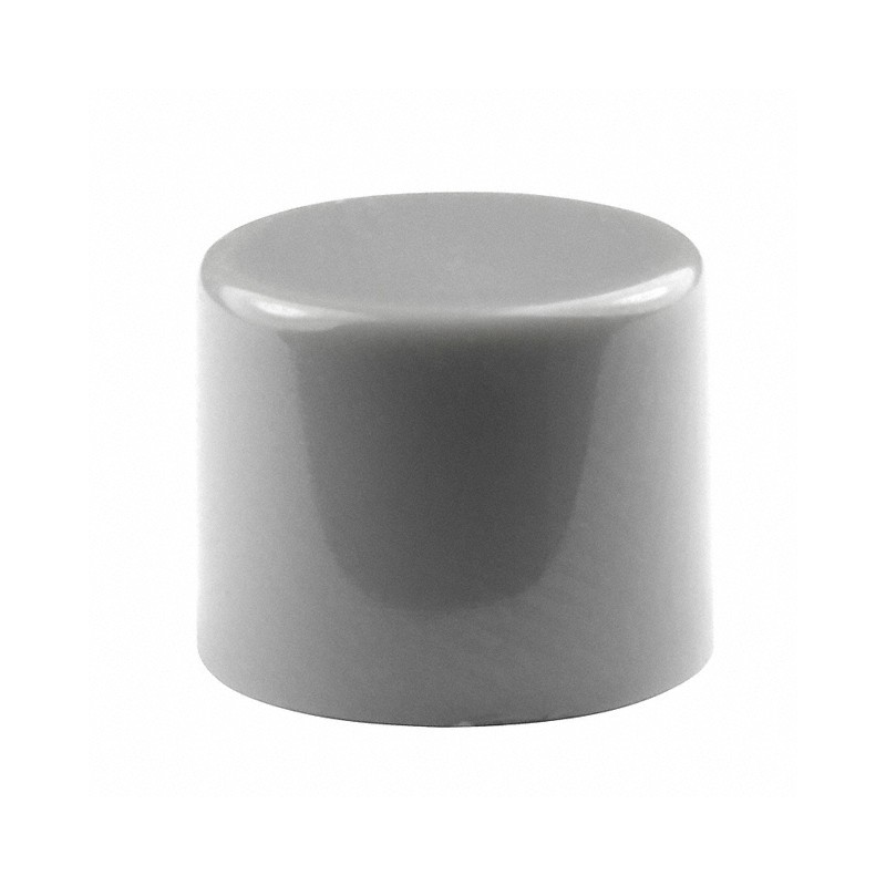 10 pcs : AT442H - CAP PUSHBUTTON ROUND GRAY