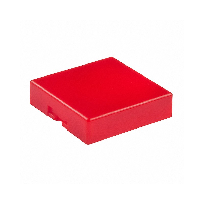 10 pcs : AT4073C - CAP PUSHBUTTON SQUARE RED